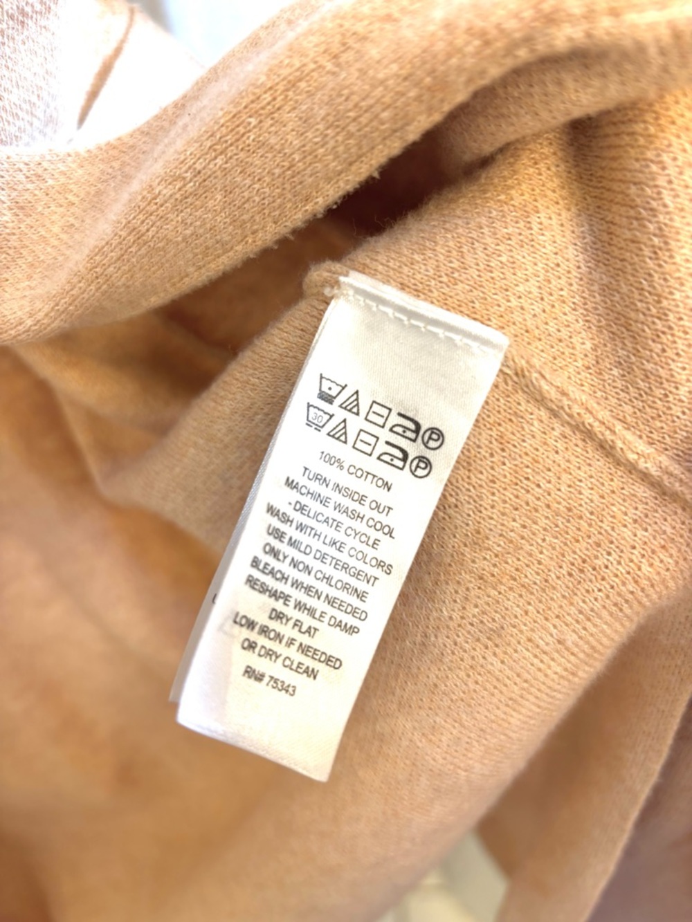 ruby moon Long Open Cardigan Duster Tan Orange Size XS Southwestern Loungewear - Picture 9 of 9